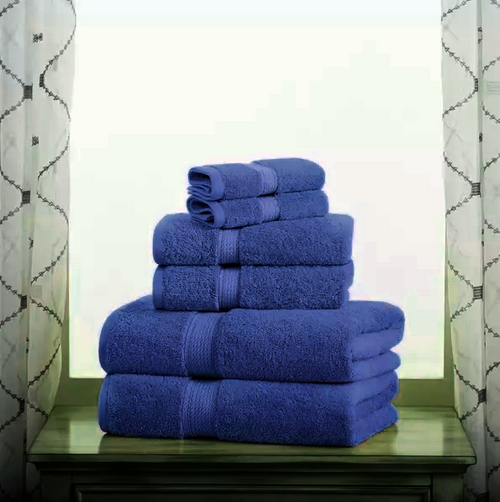Egyptian Cotton 6 Piece Towel Bale 800 GSM - 2 Face Cloths, 2 Hand Towel, 2 Bath Towels Towelsworld
